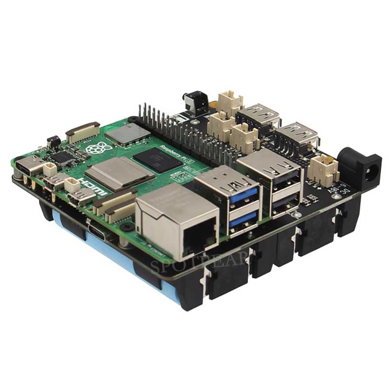 لوحة X1202 Raspberry Pi 5 UPS  - مراجعة Raspberry Pi Uninterrupted Power Supply Ups 18650 وسعره